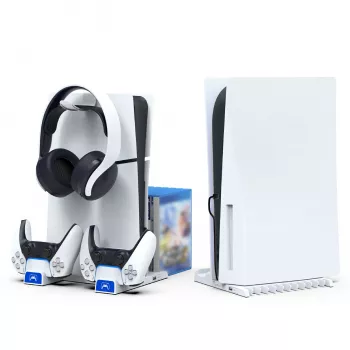 IPEGA multifunkcijska stanica za punjenje za PS5 Slim, bijela