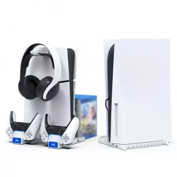 IPEGA multifunkcijska stanica za punjenje za PS5 Slim, bijela