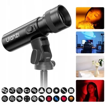 ULANZI LM01 10W LED reflektor s gobo i filtarima u boji, zoom i efektima