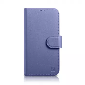 iCarer Wallet Case 2u1 za iPhone 14 Pro, kožna folio futrola s RFID blokiranjem, svijetloljubičasta (WMI14220726-LP)