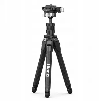 ULANZI TT35 Carbon Fiber Mini Tripod 28cm with Ball Head, 1/4 inch Screw, Arca-Swiss Plate, for DSLR/Mirrorless/Action Camera/Smartphone, Black