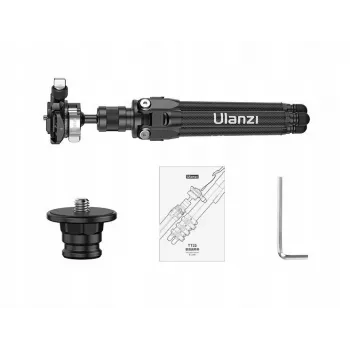ULANZI TT35 Carbon Fiber Mini Tripod 28cm with Ball Head, 1/4 inch Screw, Arca-Swiss Plate, for DSLR/Mirrorless/Action Camera/Smartphone, Black
