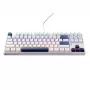 Machenike K500B-B87 žična mehanička gaming tipkovnica, 87 tipki TKL, Red Switch, RGB pozadinsko osvjetljenje, bijela