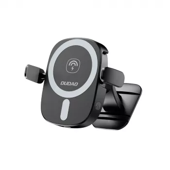 Dudao FW11 držač za mobitel za auto s bežičnim punjačem 15W, ventilacija/armatura - crni
