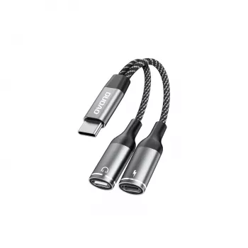 Dudao L13C+ 2-u-1 USB-C na USB-C adapter s audiom i punjenjem