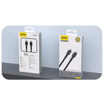 Dudao L9X USB-C na Lightning kabel 2m crni