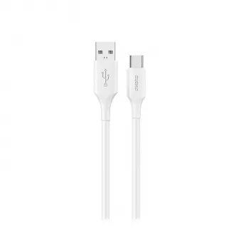Dudao L2S USB-A na USB-C 30W 2m bijeli kabel za punjenje i prijenos podataka