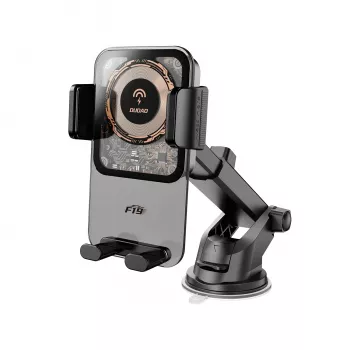 Dudao F19 držač za mobitel za auto s bežičnim punjačem 15W - crni