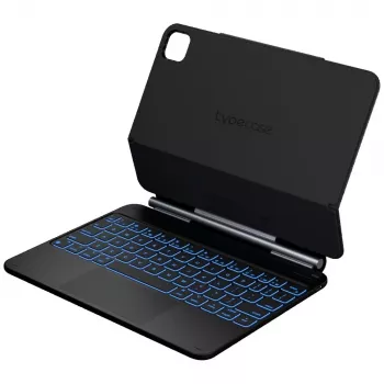 Typecase Edge futrola s tipkovnicom za iPad Air 11 M2 2024 / M3 2025 / M4 2026, karbonska vlakna, crna