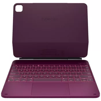 Typecase Edge futrola s tipkovnicom za iPad Pro 13 2024/2025, malinasta