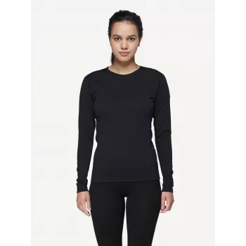 Devold Breeze Merino 150 ženska majica za slojeve - crna, veličina S