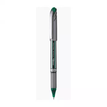 Pentel EnerGel-X gel olovka s mehanizmom - zelena tinta - vrh 0,5 mm - linija 0,25 mm - sivo kućište