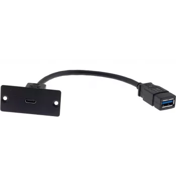 Kramer Electronics WU-CA(W) USB kabel 0,12 m USB 3.2 Gen 1 USB-A na USB-C crni