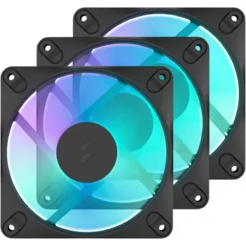 Fractal Design Dynamic 3-14 RGB crni PWM ventilatori 140mm, 3 kom.