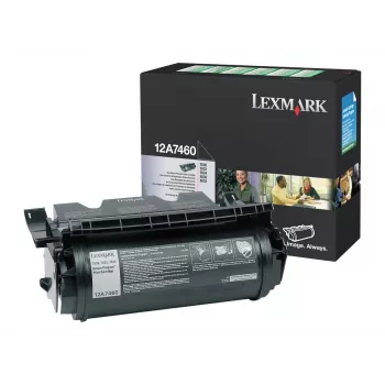 Lexmark 12A7460 originalna crna toner kartuša visokog kapaciteta za T630, T632, T634, X630, X632, X634