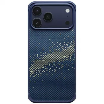 PITAKA StarPeak Aramid ProGuard MagSafe maska za iPhone 17 Pro Max - Milky Way Galaxy