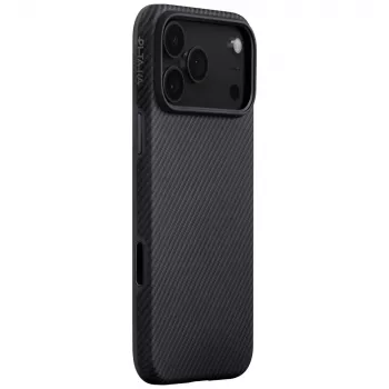 PITAKA Aramid UltraGuard MagSafe maska za iPhone 17 Pro crno-siva Twill