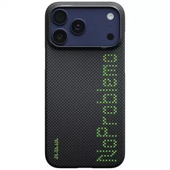 PITAKA Aries Ultra-Slim No Problemo MagSafe maska za iPhone 17 Pro Max, crna