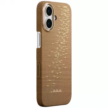 PITAKA Ultra-Slim MagSafe maska za iPhone 17 - Golden Glint
