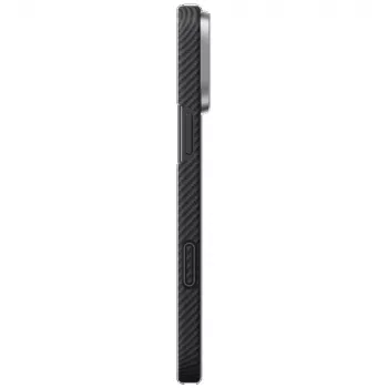 PITAKA Ultra-Slim PitaTap MagSafe maska za iPhone 16 Pro Max, crno-siva