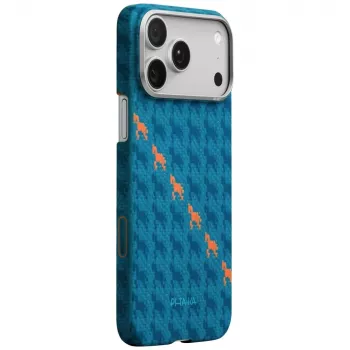 PITAKA Happiness Rides Edge maska MagSafe za iPhone 17 Pro Indigo