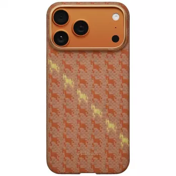 PITAKA Happiness Rides Edge maska MagSafe za iPhone 17 Pro Max Amber