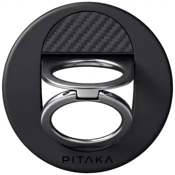 PITAKA MagEZ Grip 3 MagSafe magnetski držač za telefon crno-sivi