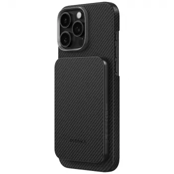 PITAKA Aramid Fiber powerbank 5000mAh Qi2 MagSafe crno-sivi