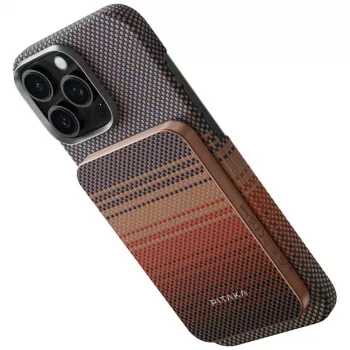 PITAKA Aramid Fiber 5000 mAh Qi2 MagSafe powerbank Sunset