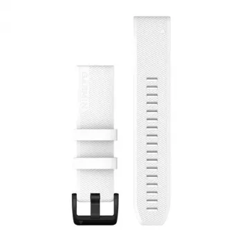 Garmin QuickFit 22mm silikonski remen bijeli s crnom kopčom od nehrđajućeg čelika 010-12901-01