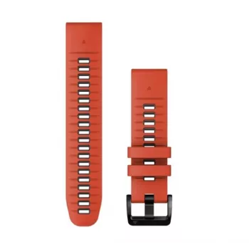Garmin QuickFit 22 mm silikonski remen za satove, crveni/grafitni (010-13280-04)