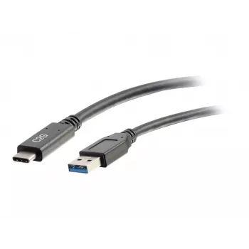 C2G 6ft USB C na USB A kabel - USB 3.2 - 5 Gbit/s - M/M - crni