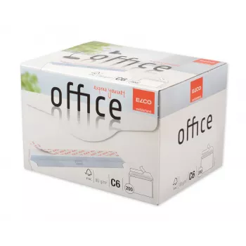 ELCO Office omotnica C6 (114 x 162 mm), bez prozora, samoljepljiva, 80 g/m², bijela, 200 komada (74531.12)