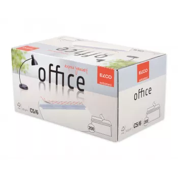 ELCO Office omotnica C5/6 (114 x 229 mm), bez prozora, samoljepljiva, 80 g/m², bijela, 200 komada (74532.12)