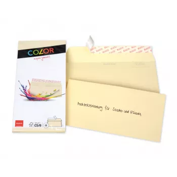ELCO Color omotnica C5/6 (114 x 229 mm), bez prozora, samoljepljiva, 100 g/m², šamoa, 25 kom (74617.41)
