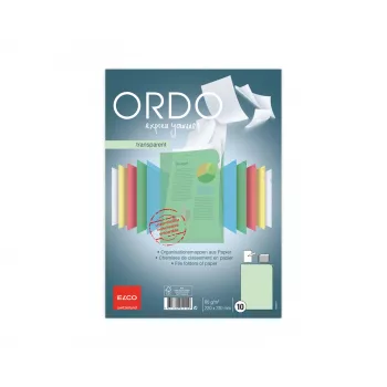 ELCO Ordo prozirna organizacijska mapa A4, 220 x 310 mm, 80 g/m², zelena, 10 komada (73696.64)