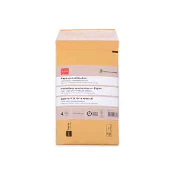 ELCO Ecosafe papirna podstavljena vrećica 140 x 225 mm, samoljepljiva, smeđa, 4 komada (74650.92)