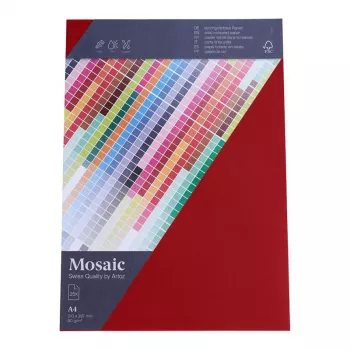 Artoz Papier Mosaic Fire Red Letter Paper DIN A4 90 g/m² 25 Sheets