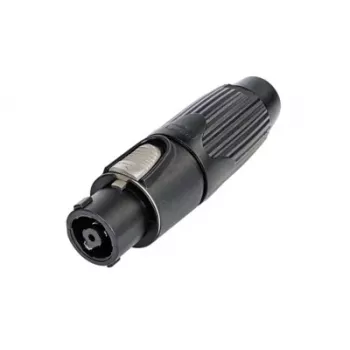 Neutrik NLT8FX-BAG speakON 8-polni kabel konektor s utičnicom, crni, poliamid, cink, IP50, 250V, 50A