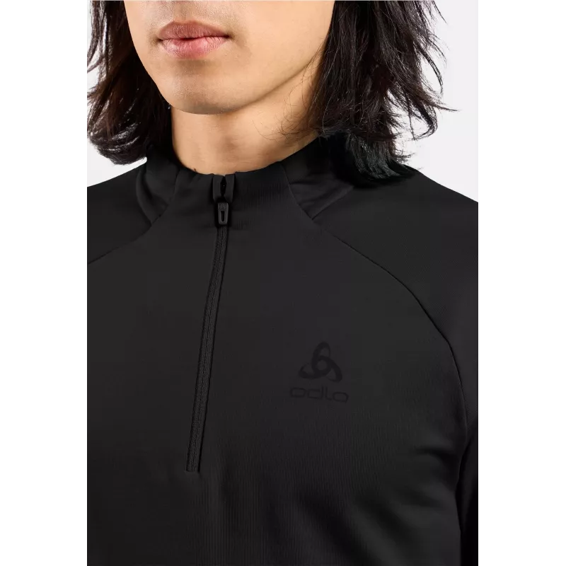 Odlo Essential Light Mid Layer 1/2 Zip, crni