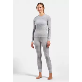 Odlo Active Warm X Pow BL donje duge hlače base layer - srebrno sive, veličina S