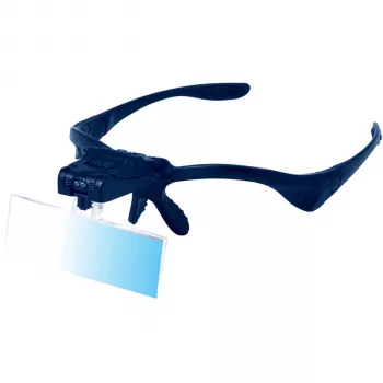 Discovery Crafts DGL 40 Magnifying Glasses - 3 Interchangeable Lenses, LED Illumination, Handheld Magnifier