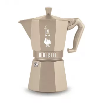 Bialetti MOKA EXCLUSIVE 6TZ indukcijska moka kana, pješčana, 6 šalica
