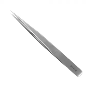 SBS Fast Skin pinceta sa zakrivljenim vrhom, nehrđajući čelik, 9,5 cm, srebrna