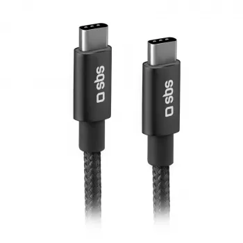 SBS TECABLETCC20BK USB-C na USB-C kabel 25W Power Delivery 1,5m - sivi
