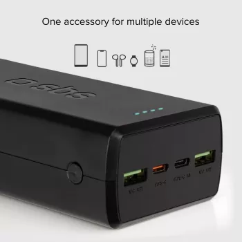 Powerbank SBS 30000 mAh Power Delivery 20W Multi-Port, crni
