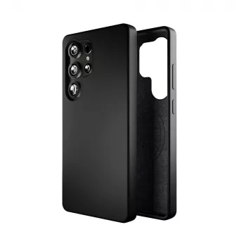 Puro Icon Mag stražnja maska za Samsung Galaxy S25 Ultra, crna, TPU/silikon, kompatibilna s MagSafe