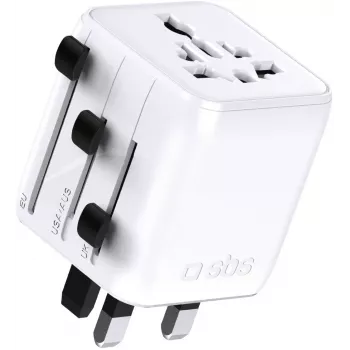 SBS TEADAPTUNI univerzalni putni adapter - bijeli