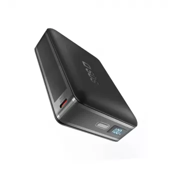 SBS HD 30W 10000mAh USB-C Power Bank s LCD zaslonom - crna