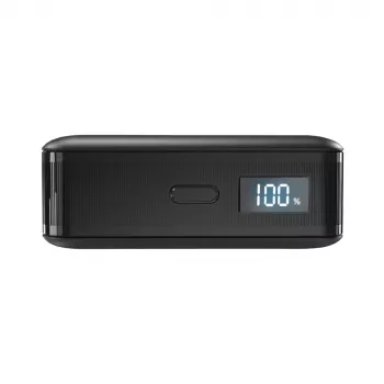 SBS HD 30W 10000mAh USB-C Power Bank s LCD zaslonom - crna
